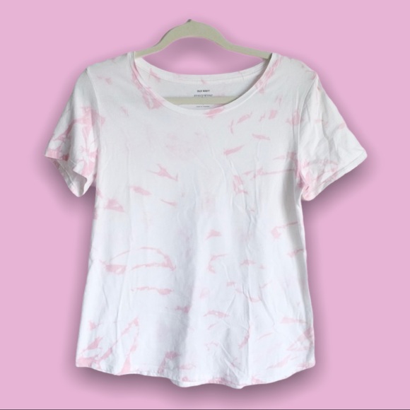 Old Navy Minimalist Pink Tie-Dye T-shirt - Picture 2 of 5